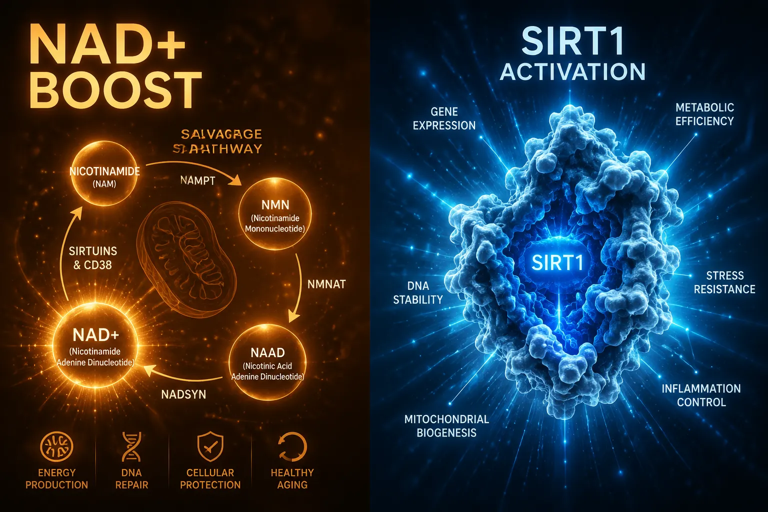 Impact on NAD+ Salvage, SIRT1, and Cellular Metabolism Research