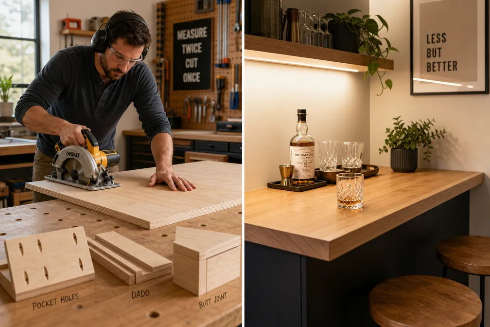 Building Compact Countertops and Shelving Units