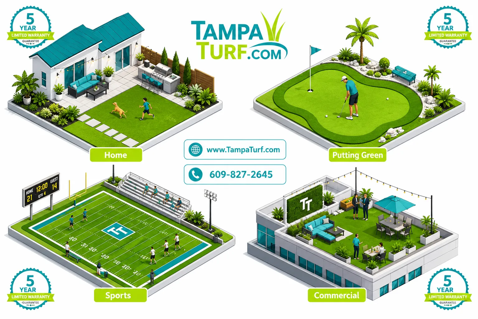 Who should use artificial grass: residential vs commercial applications