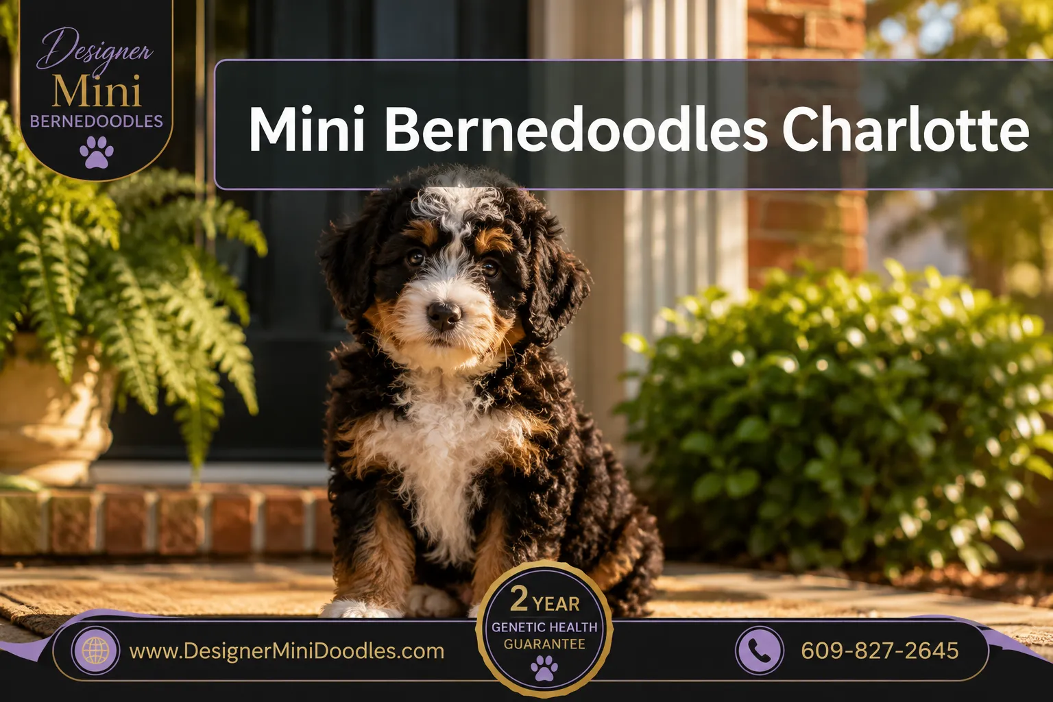 mini bernedoodles Charolotte