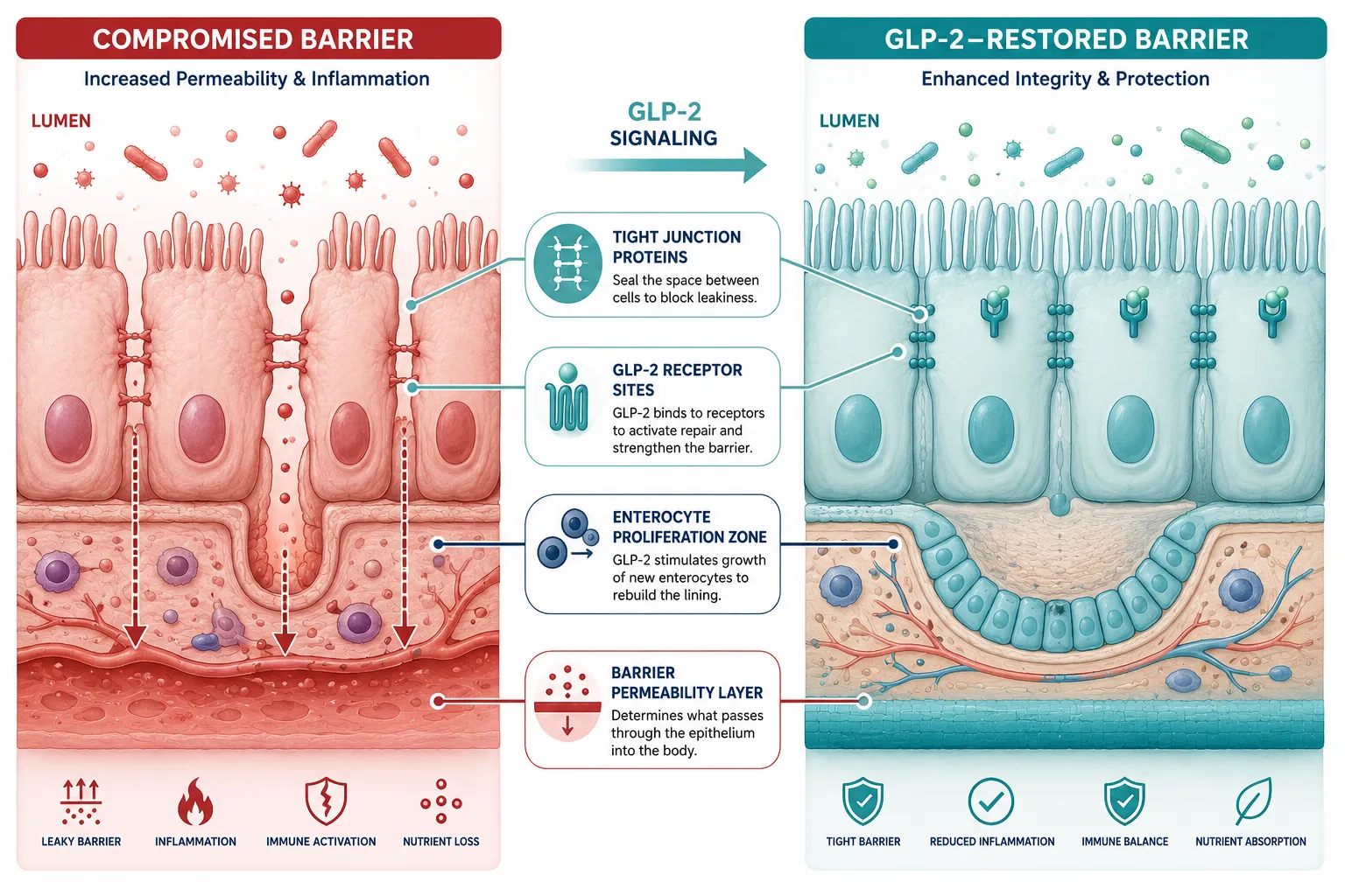 How GLP-2 Regulates Intestinal Barrier Function