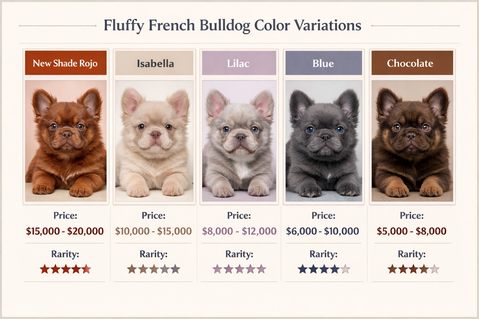 Fluffy Chart New Shade Rojo Fluffy French Bulldog Guide 2026 | Colors & P