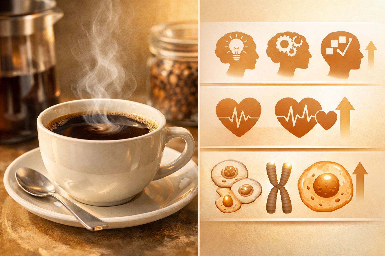 Detailed () editorial illustration showing a split-scene composition: left side features a close-up of a freshly poured