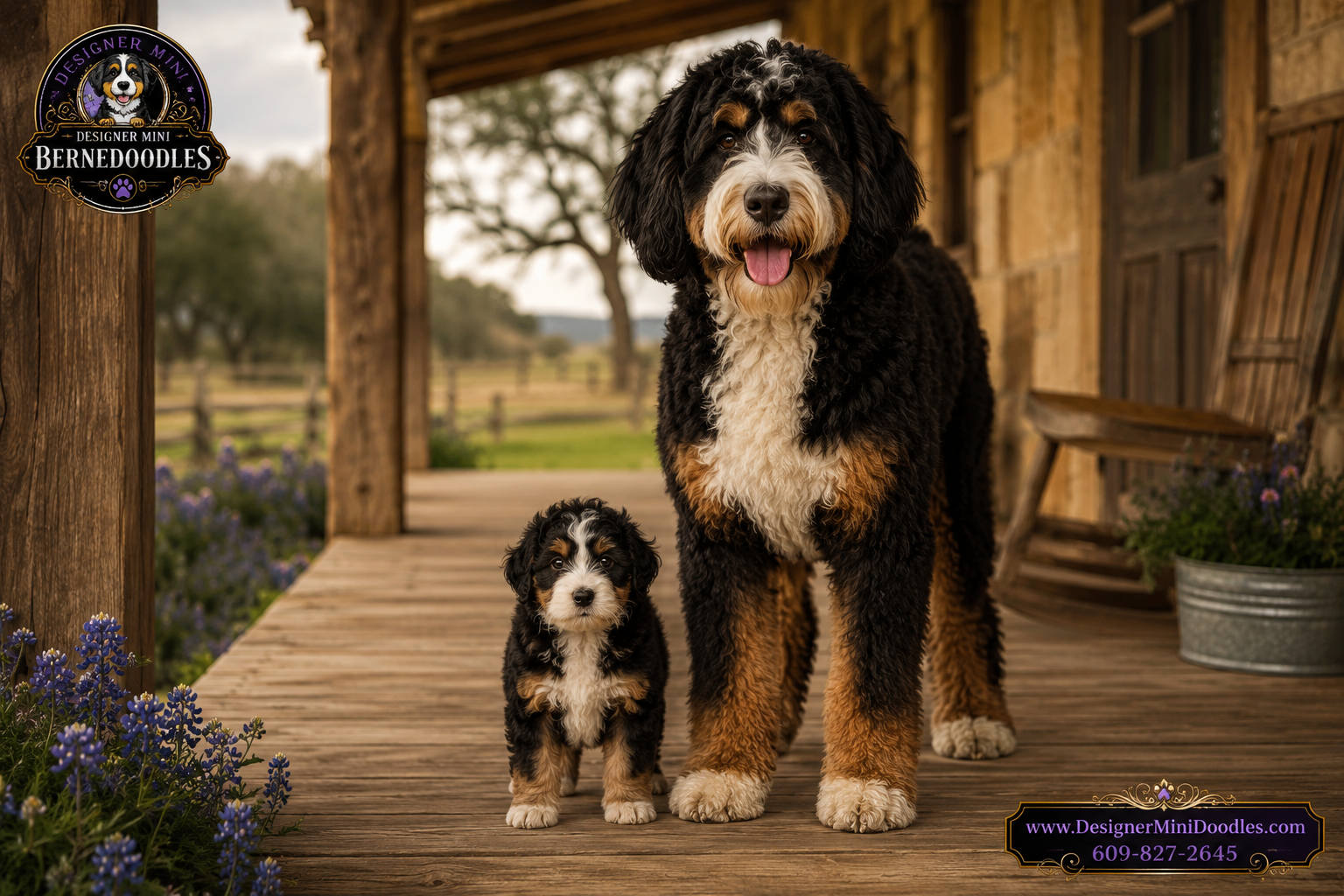 mini bernedoodles Texas