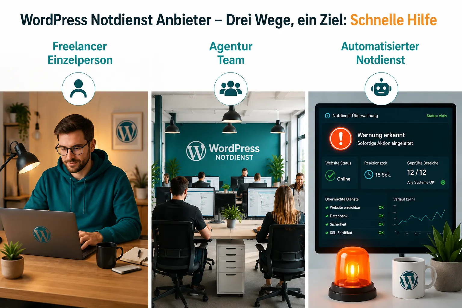 Welche WordPress-Notdienste gibt es für Shops?