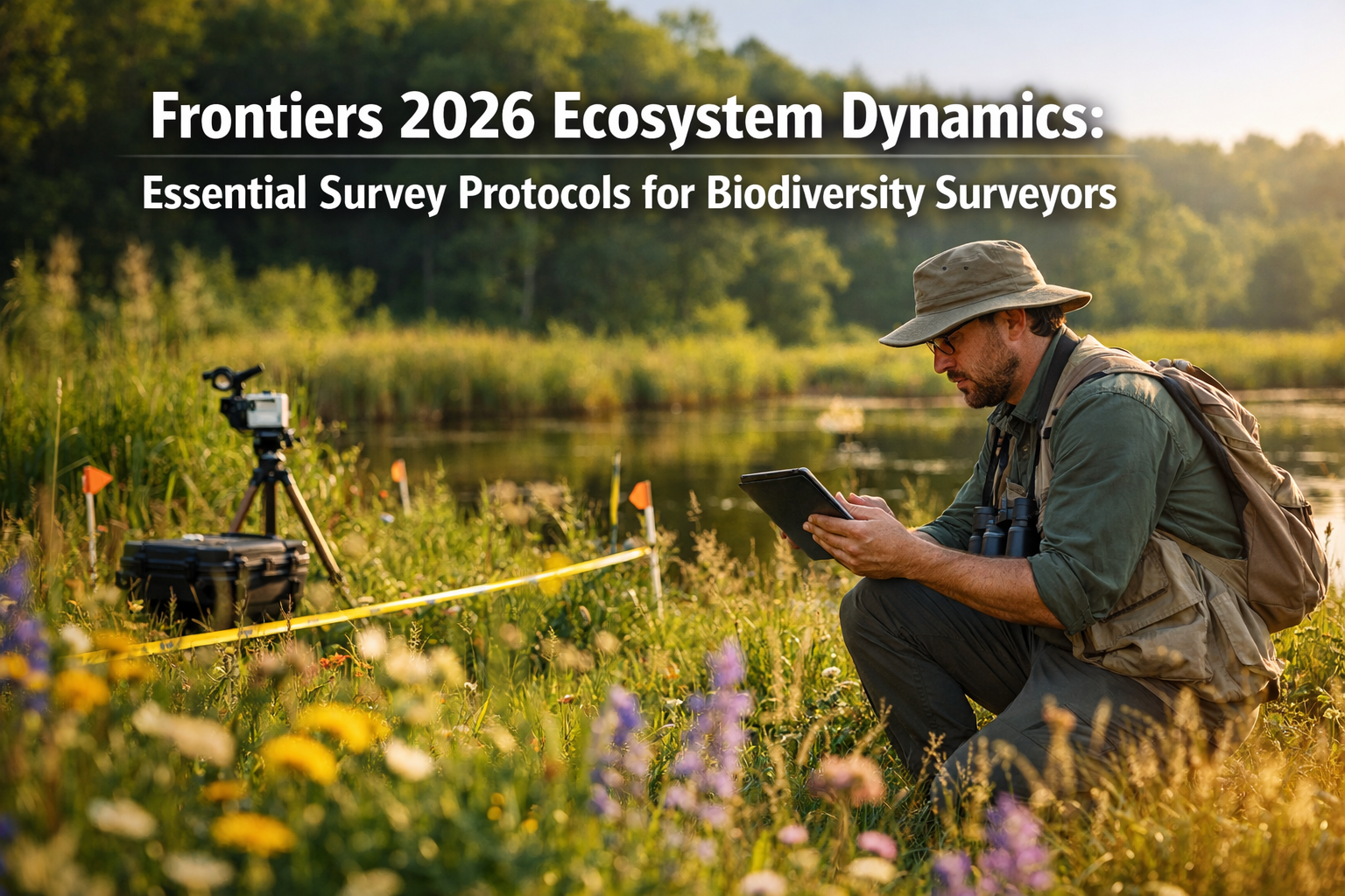 Professional () hero image featuring 'Frontiers 2026 Ecosystem Dynamics: Essential Survey Protocols for Biodiversity