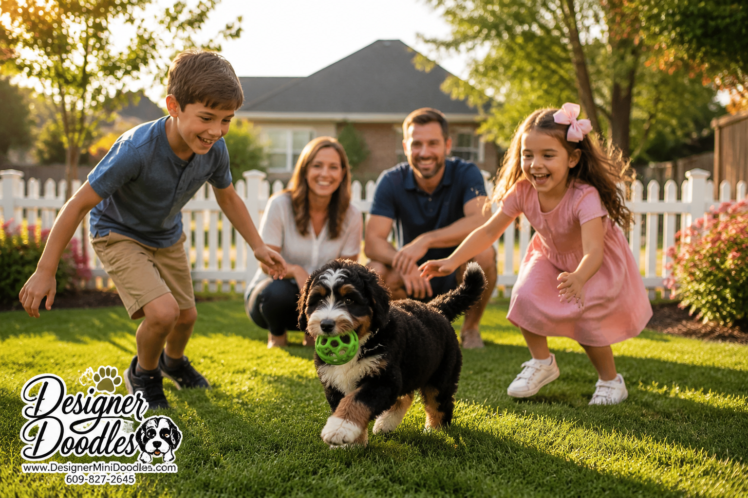 Are Mini Bernedoodles Good With Kids and Other Pets?