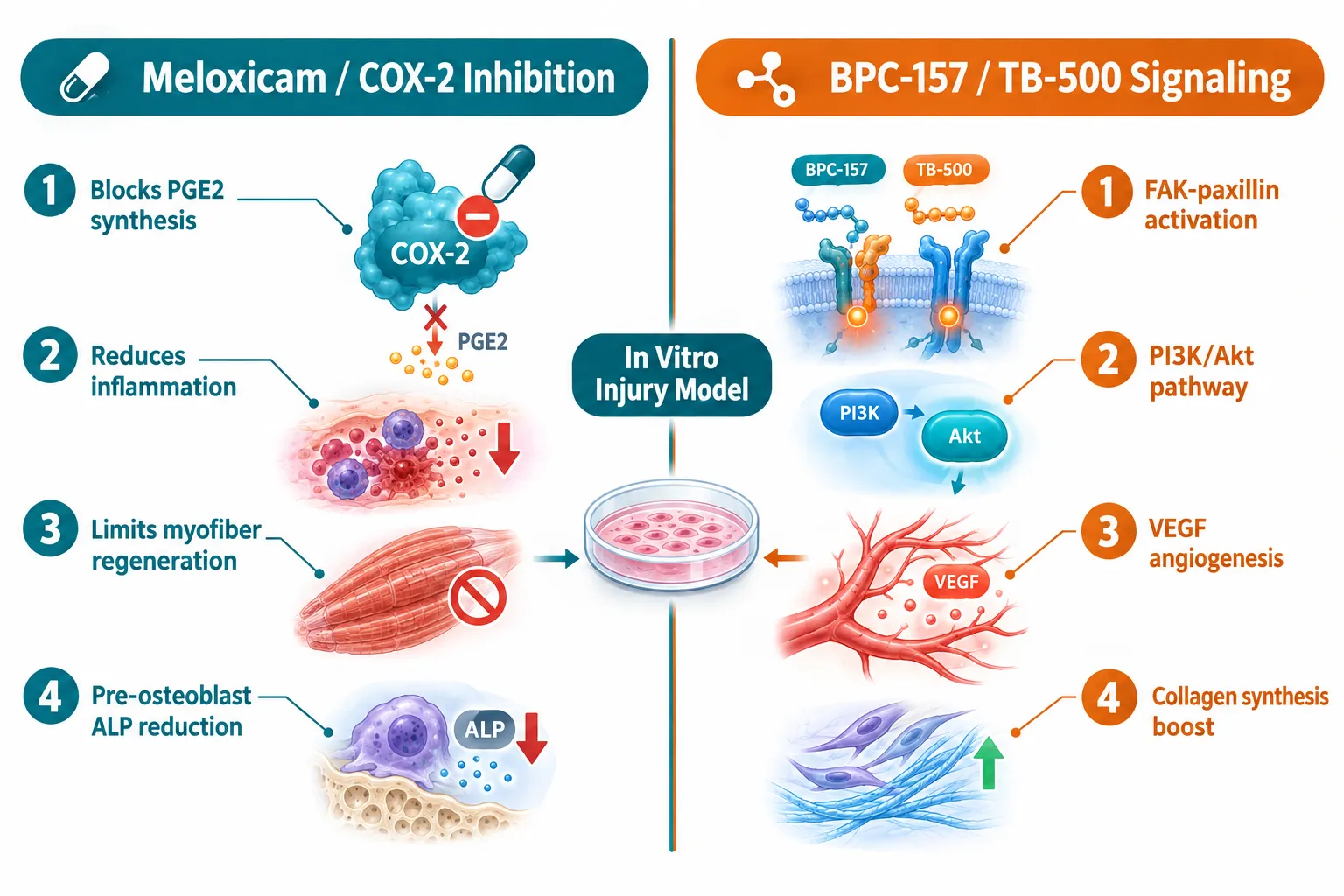 How Meloxicam Works in Tissue-Injury Cell Models