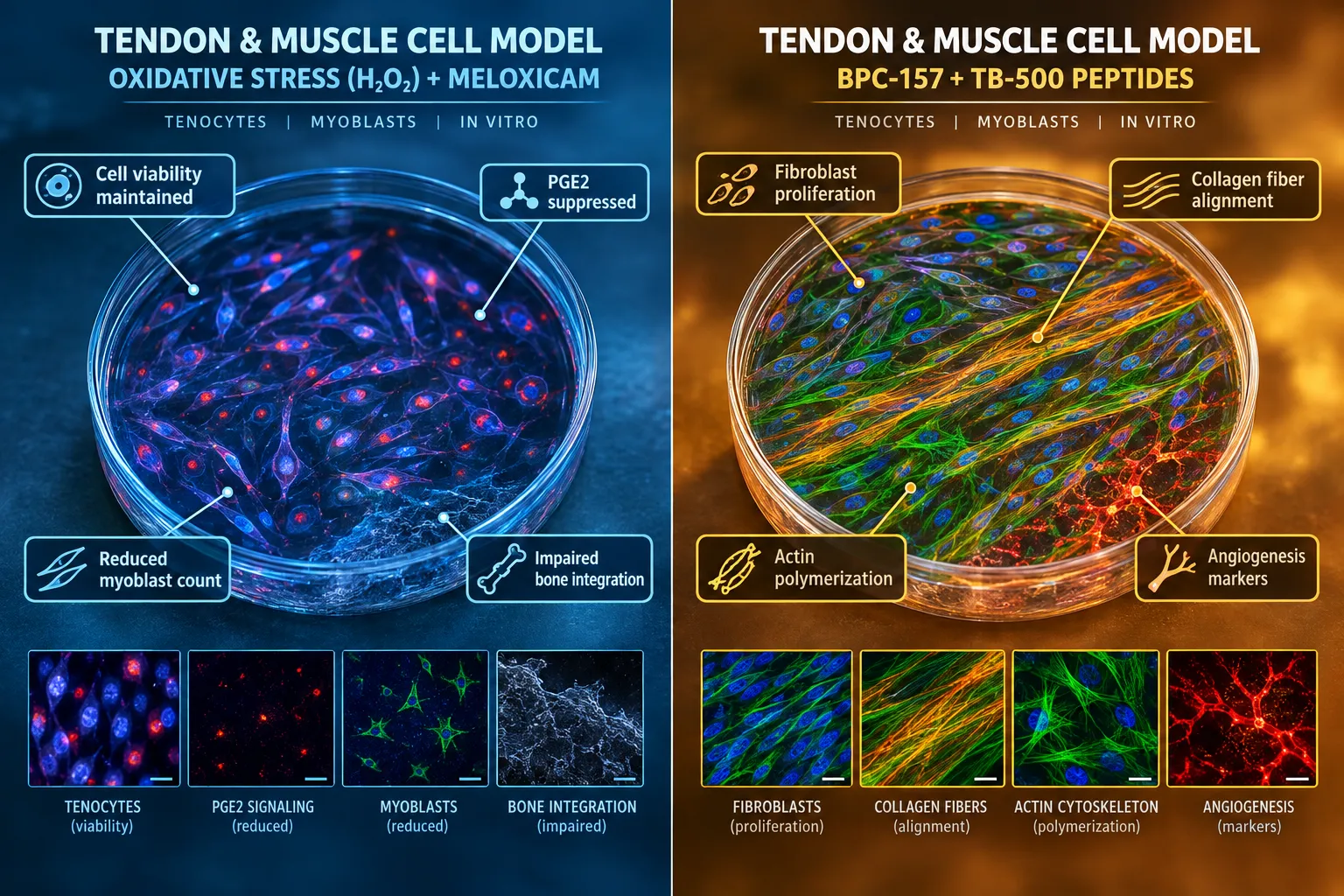 BPC-157 and TB-500 Signaling in the Same In Vitro Systems