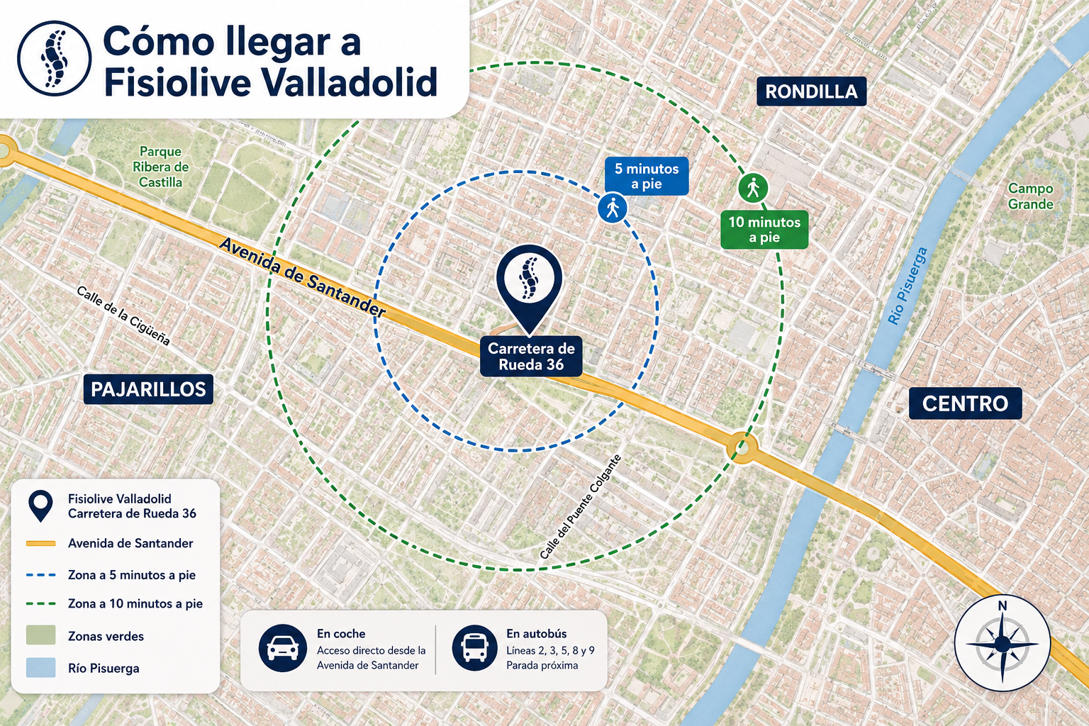El mejor podólogo cerca de la Avenida de Santander, Valladolid