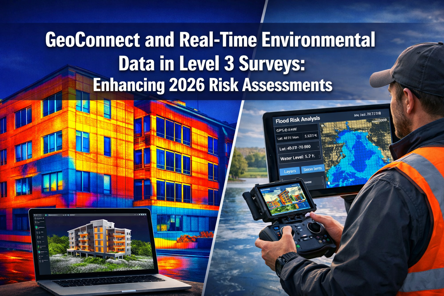 Professional () hero image featuring 'GeoConnect and Real-Time Environmental Data in Level 3 Surveys: Enhancing 2026 Risk