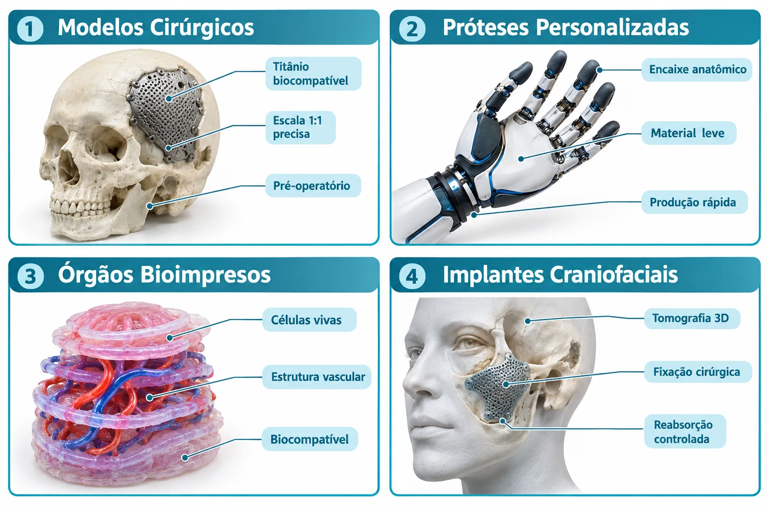 2. Próteses Personalizadas de Baixo Custo
