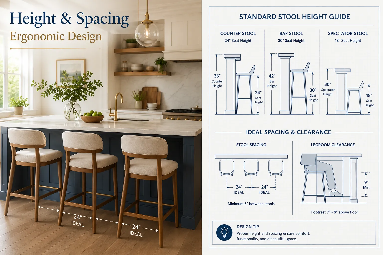Spacing for Comfort and Access