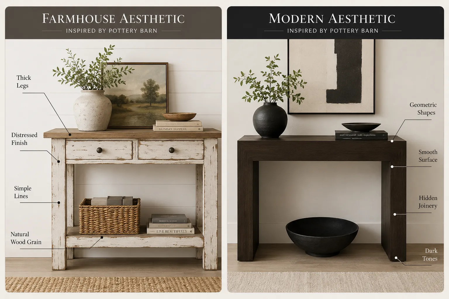 Understanding the Pottery Barn Aesthetic and Its Woodworking Foundations