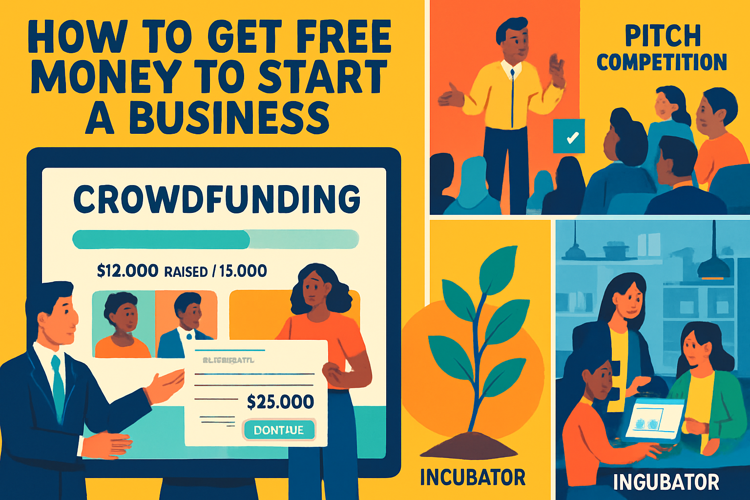 A dynamic visual (1536x1024) representing the diverse and often overlooked avenues for 'free money' beyond traditional grants, specifically 