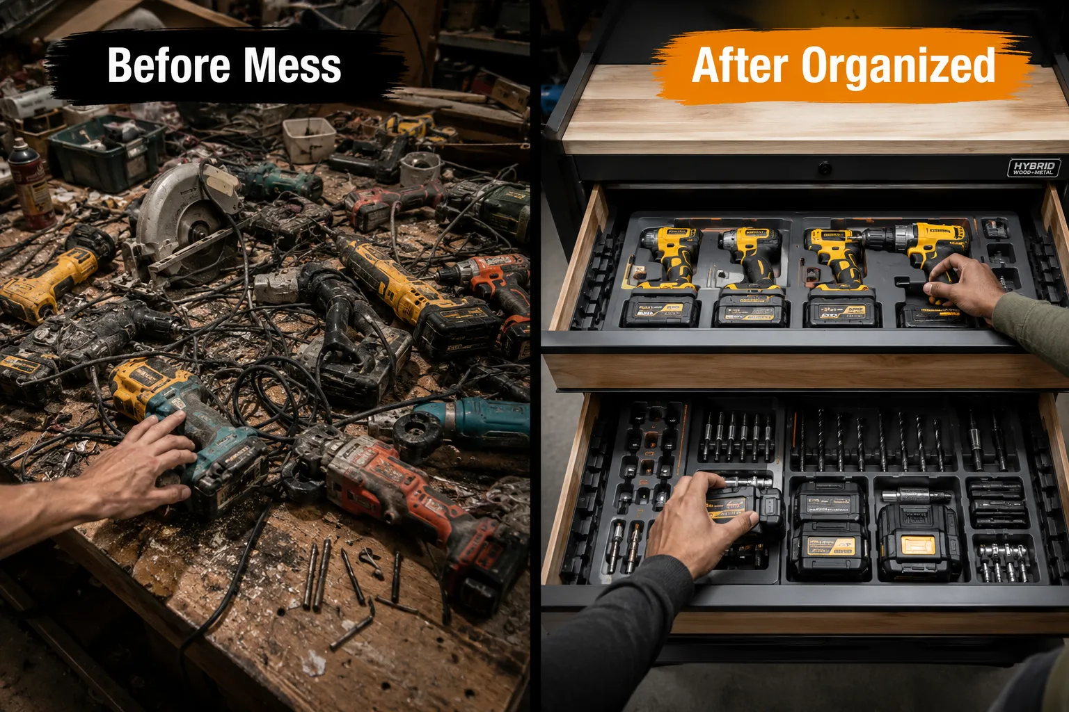 The Evolution of Workshop Storage: Hybrid Wood-Metal Tool Cabinets with Modular Inserts