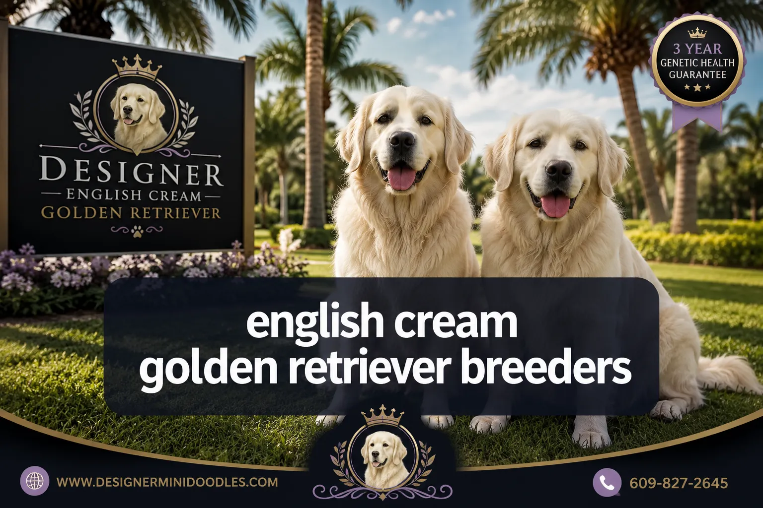 english cream golden retriever breeders in Florida
