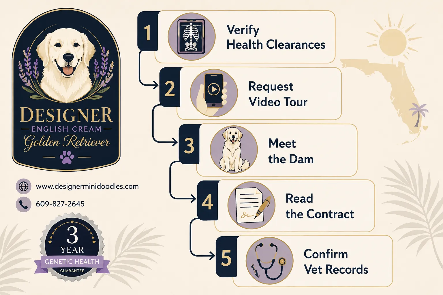 How to Find Reputable English Cream Golden Retriever Breeders in Florida