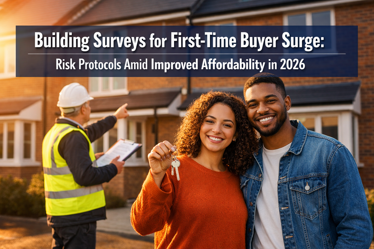 Professional () hero image with 'Building Surveys for First-Time Buyer Surge: Risk Protocols Amid Improved Affordability in