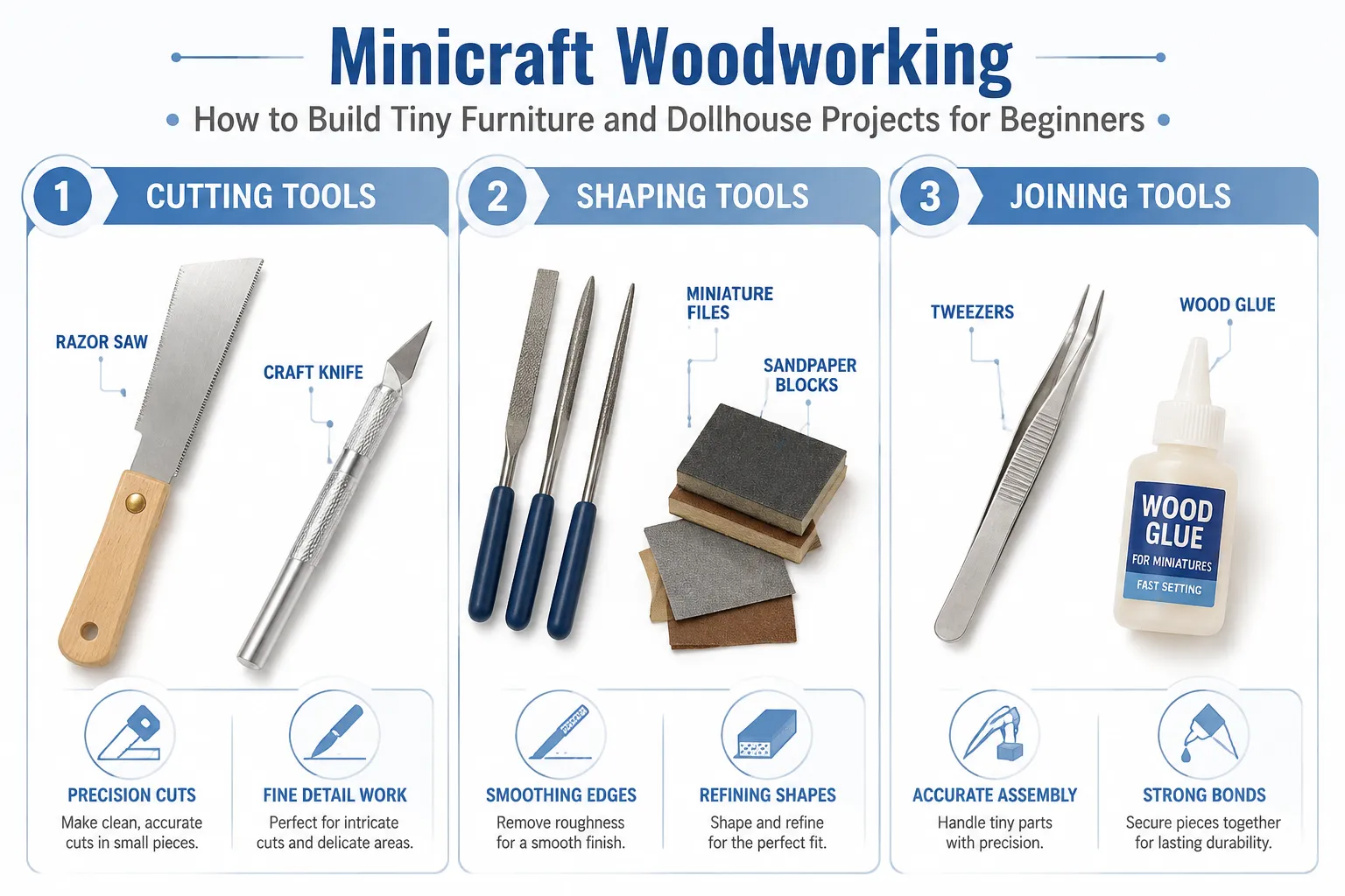 Understanding Minicraft Woodworking: How to Build Tiny Furniture and Dollhouse Projects for Beginners