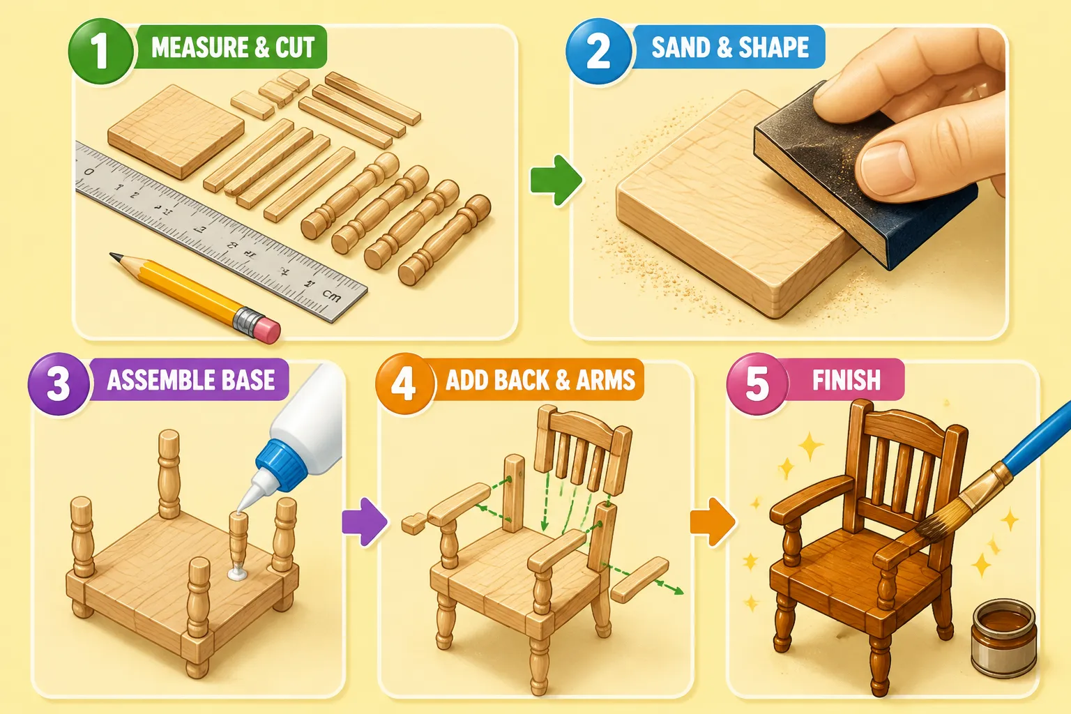 Essential Tools and Materials for Minicraft Woodworking: How to Build Tiny Furniture and Dollhouse Projects for Beginners