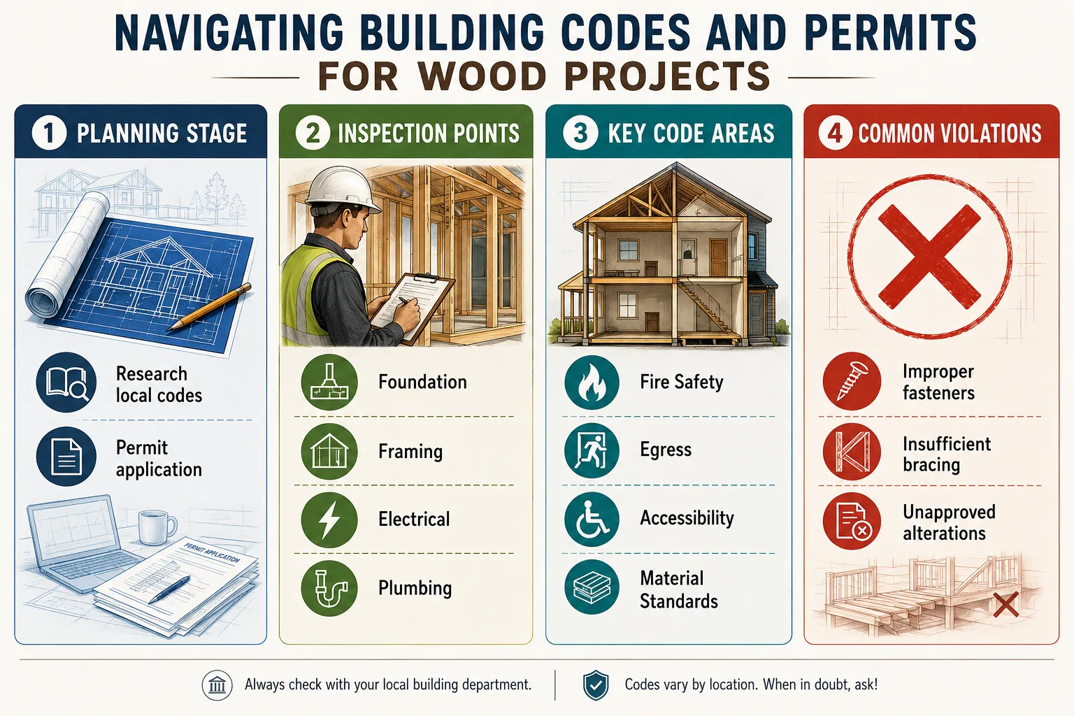 Navigating Building Codes and Permits for Wood Projects