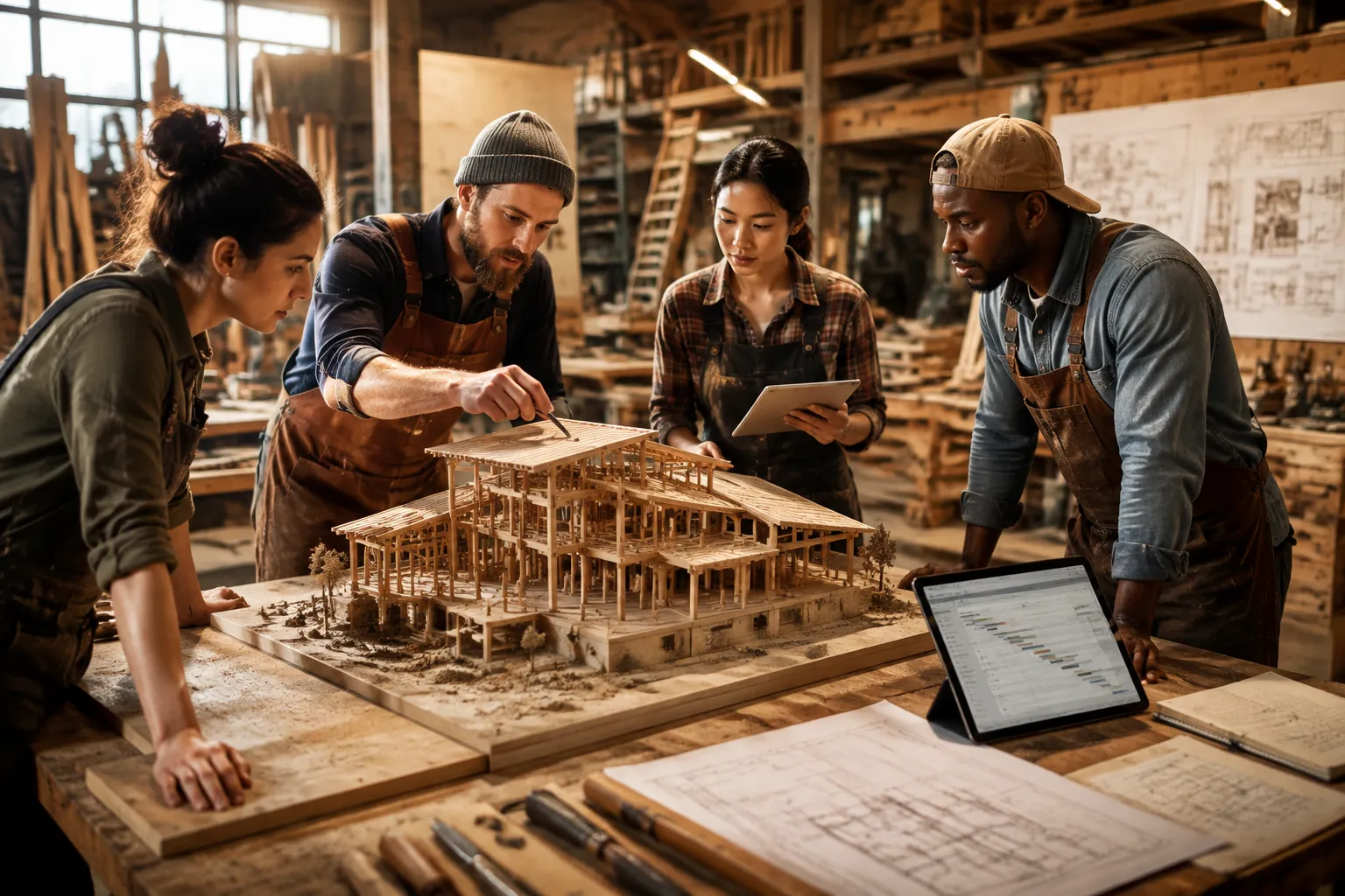 Large-Scale Woodworking Project Planning and Execution