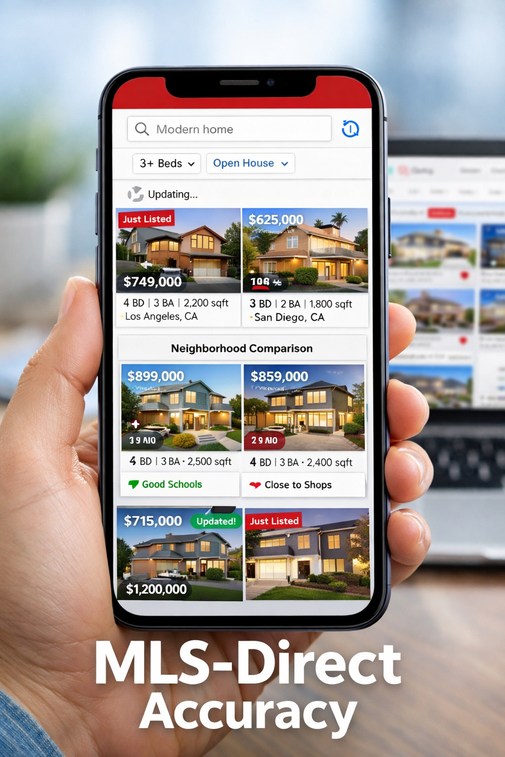 "When creating the cover image NO text" Portrait/Pinterest format (1024x1536) editorial-style image showing smartphone screen displaying Rea