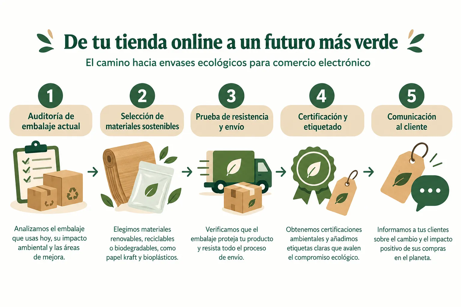 Cómo Implementar Envases Ecológicos para Comercio Electrónico Paso a Paso