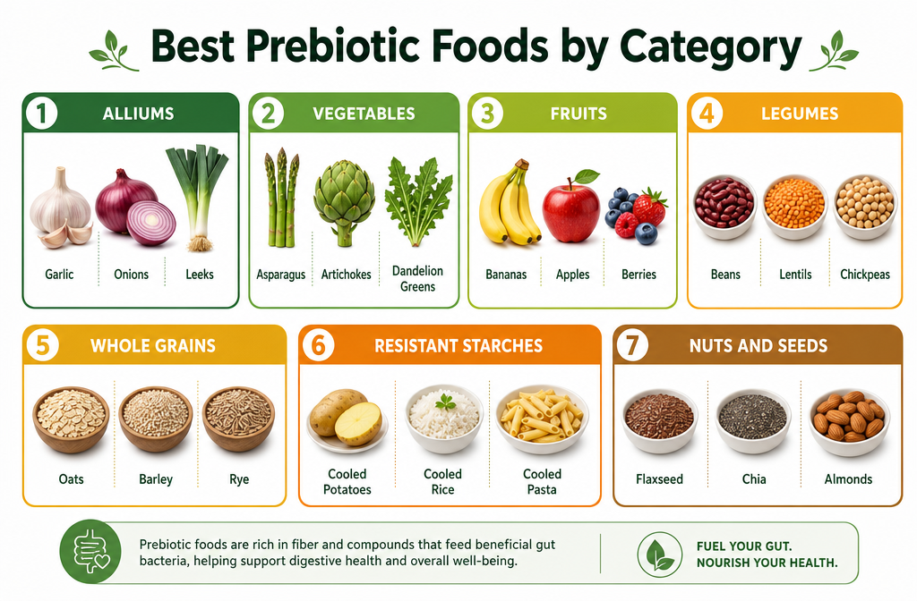 How Prebiotic Foods Support Gut and Metabolic Health