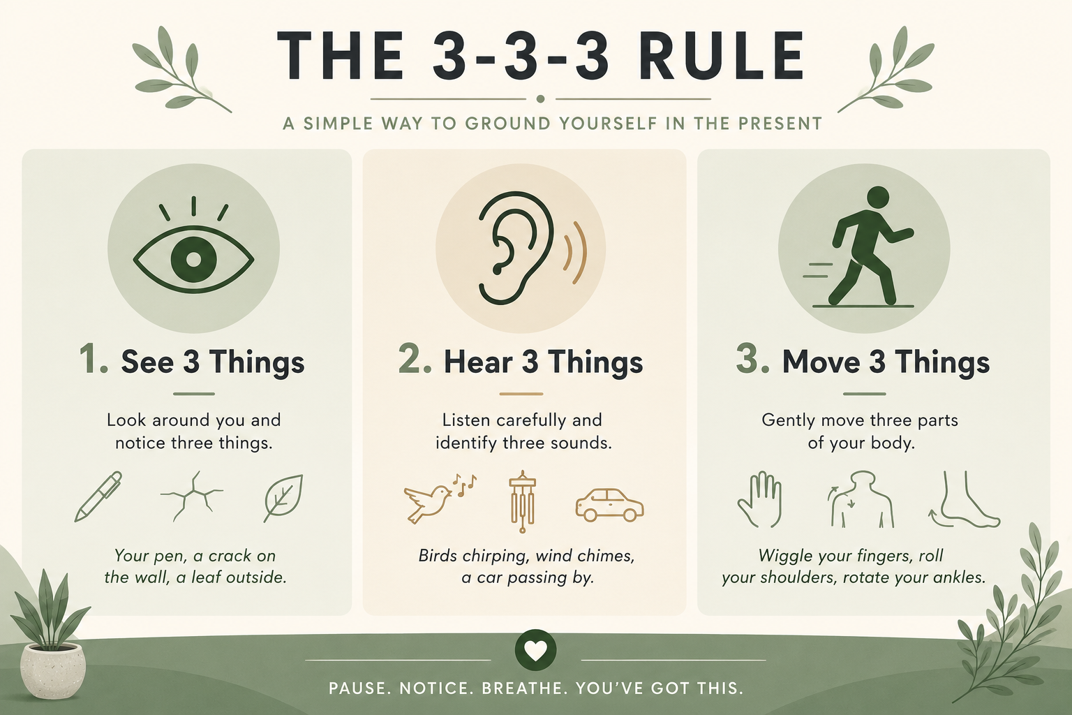 Step 3: Move Three Parts of Your Body