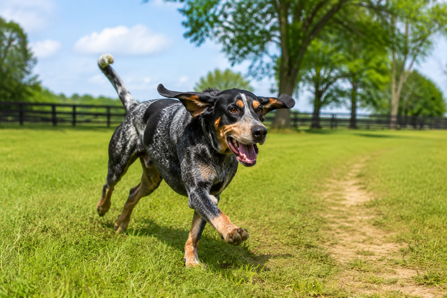 Bluetick Coonhound: Complete Breed Guide for Dog Owners 4 Bluetick Coonhound Exercise Requirements and Apartment Living