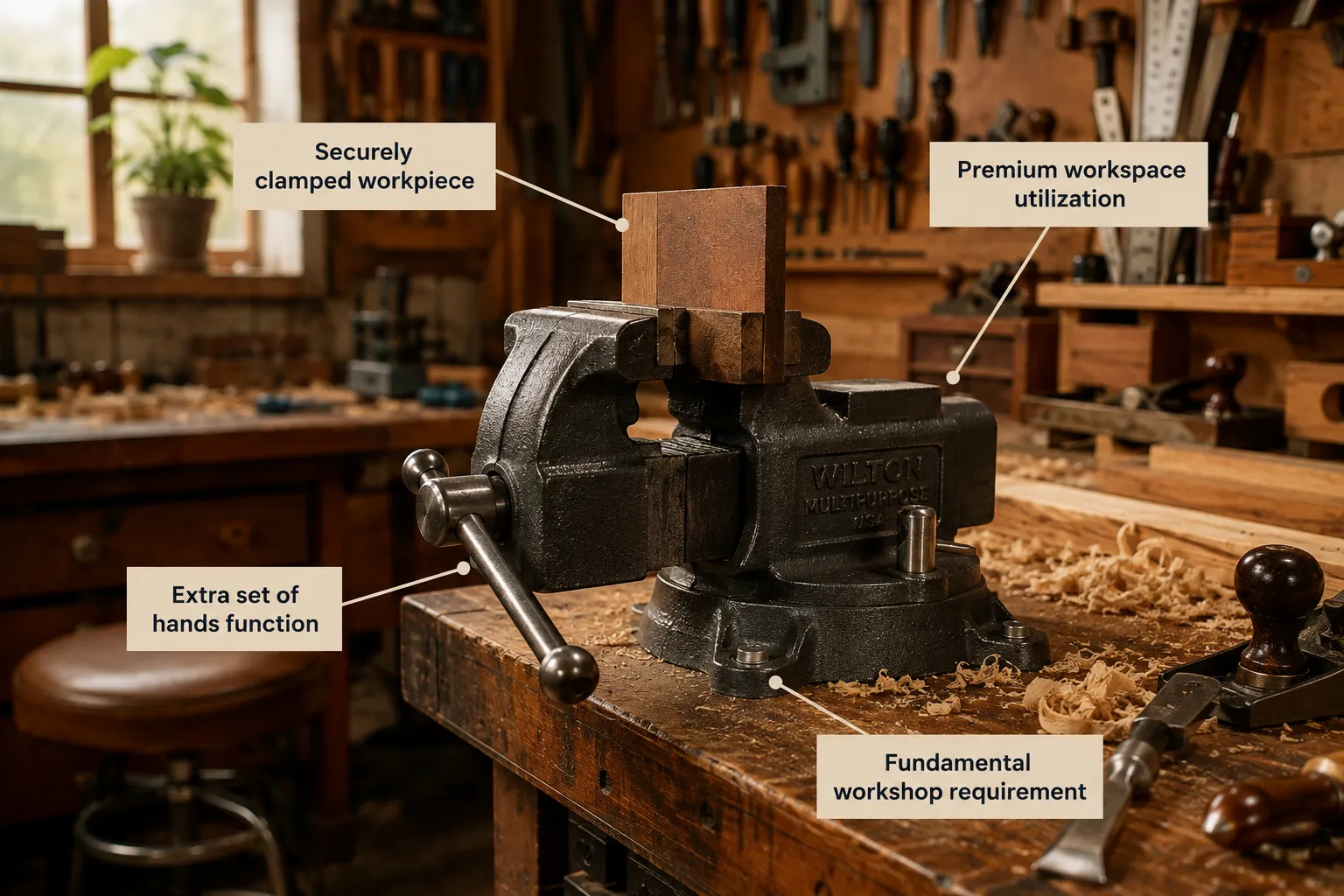Understanding the Importance of a Bench Vise in Small Woodworking Workshops