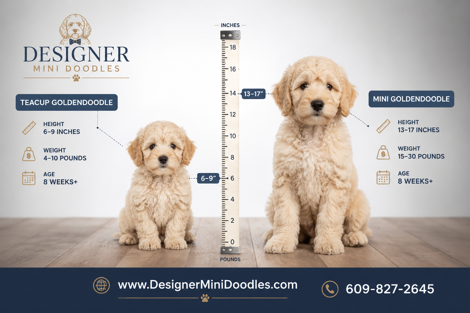 How big do teacup goldendoodle puppies get when fully grown?