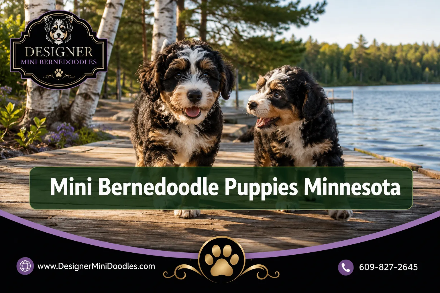 mini bernedoodle puppies Minnesota