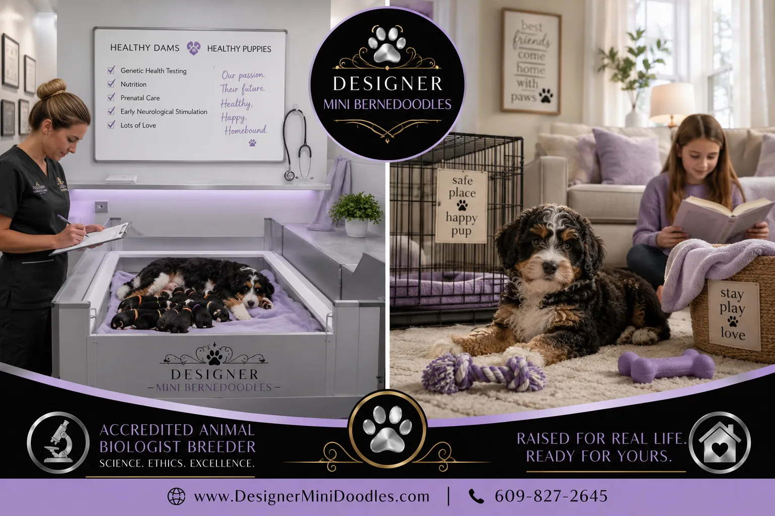 Available Mini Bernedoodle Puppies