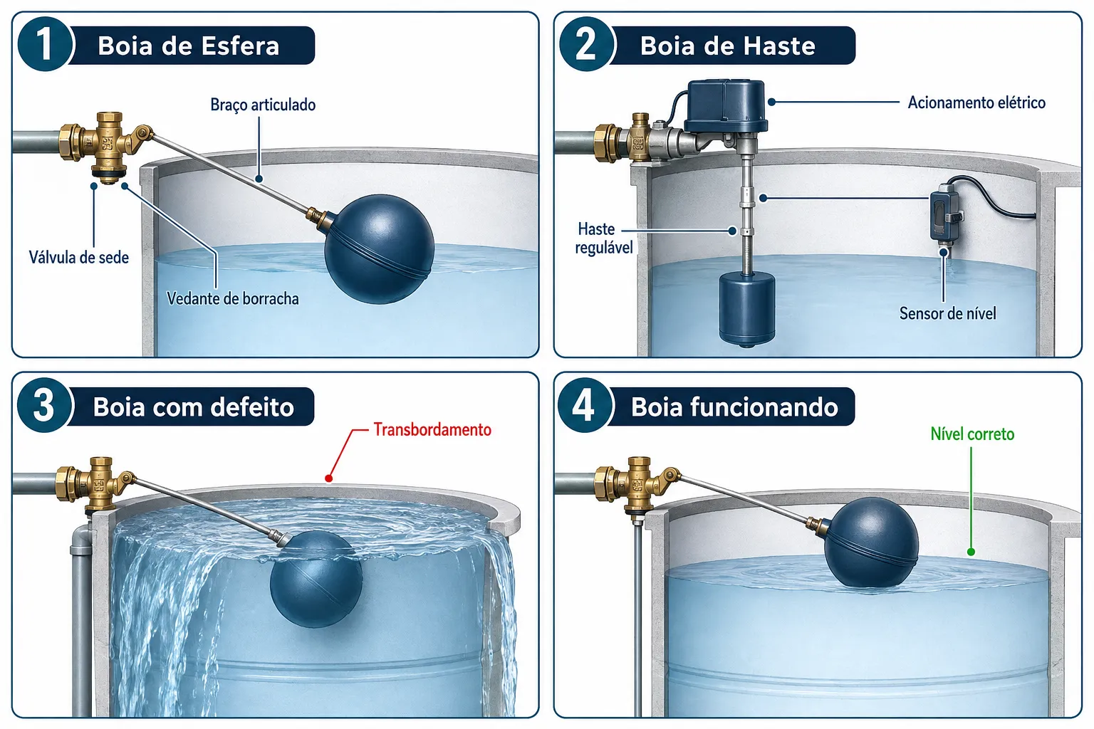 O Que e Boia de Caixa D'agua e Como Ela Funciona