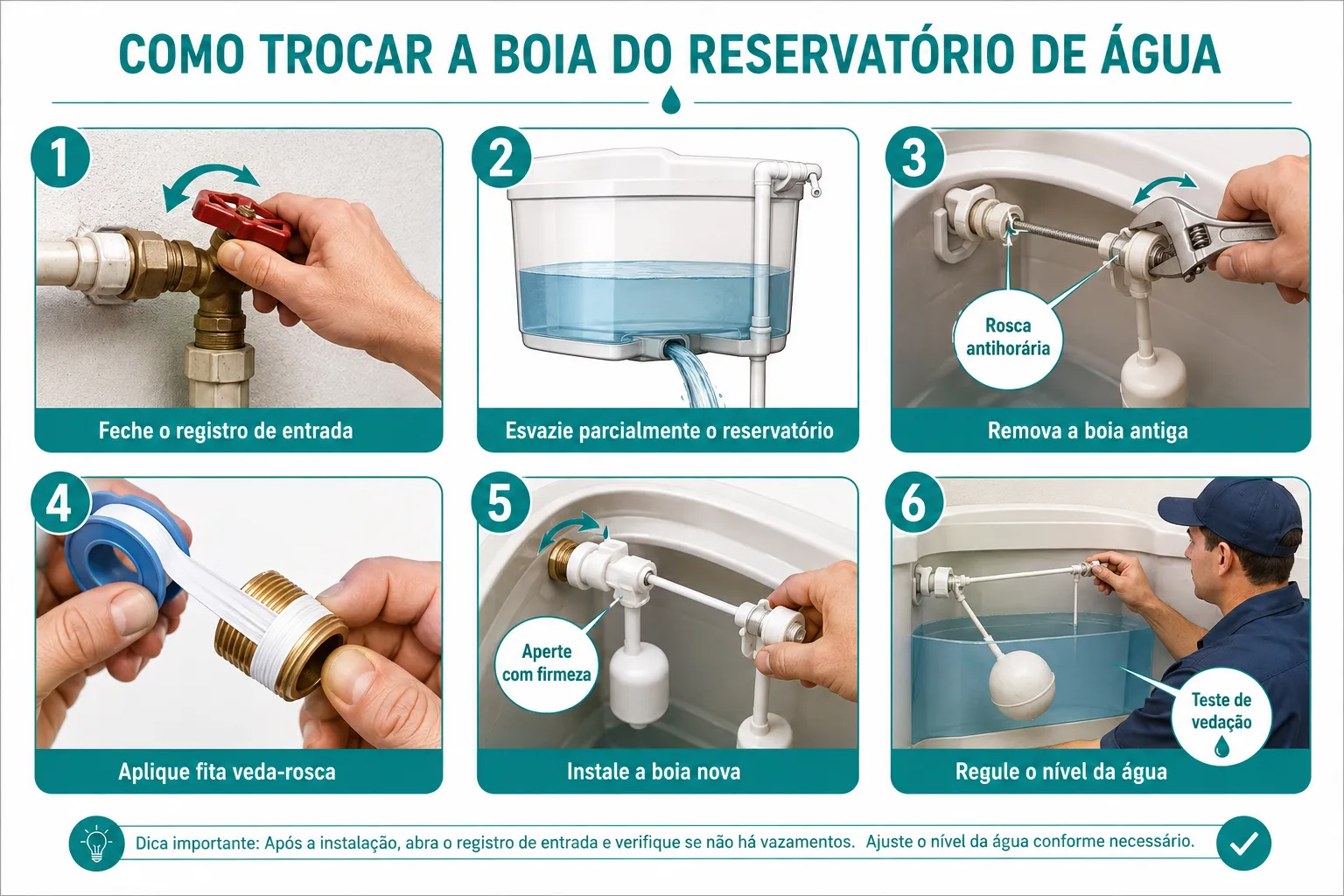 Como Trocar a Boia da Caixa D'agua Passo a Passo