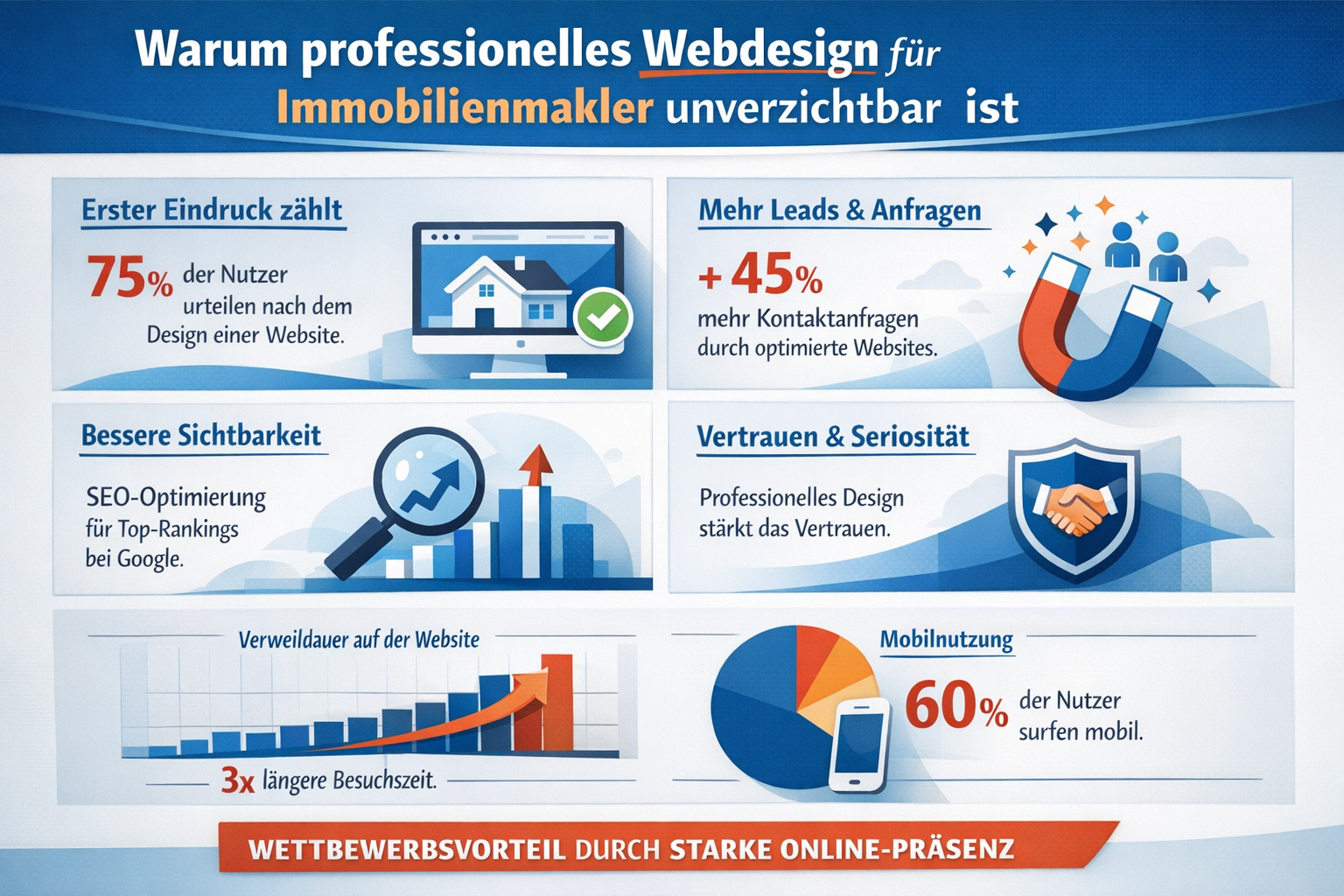Professional infographic for article "Webdesign für Immobilienmakler: Der ultimative Leitfaden für erfolgreiche Online-Präsenz 2026", sectio - Webdesign für Immobilienmakler 11 Professional infographic for article "Webdesign für Immobilienmakler: Der ultimative Leitfaden für erfolgreiche Online-Präsenz 2026", sectio
