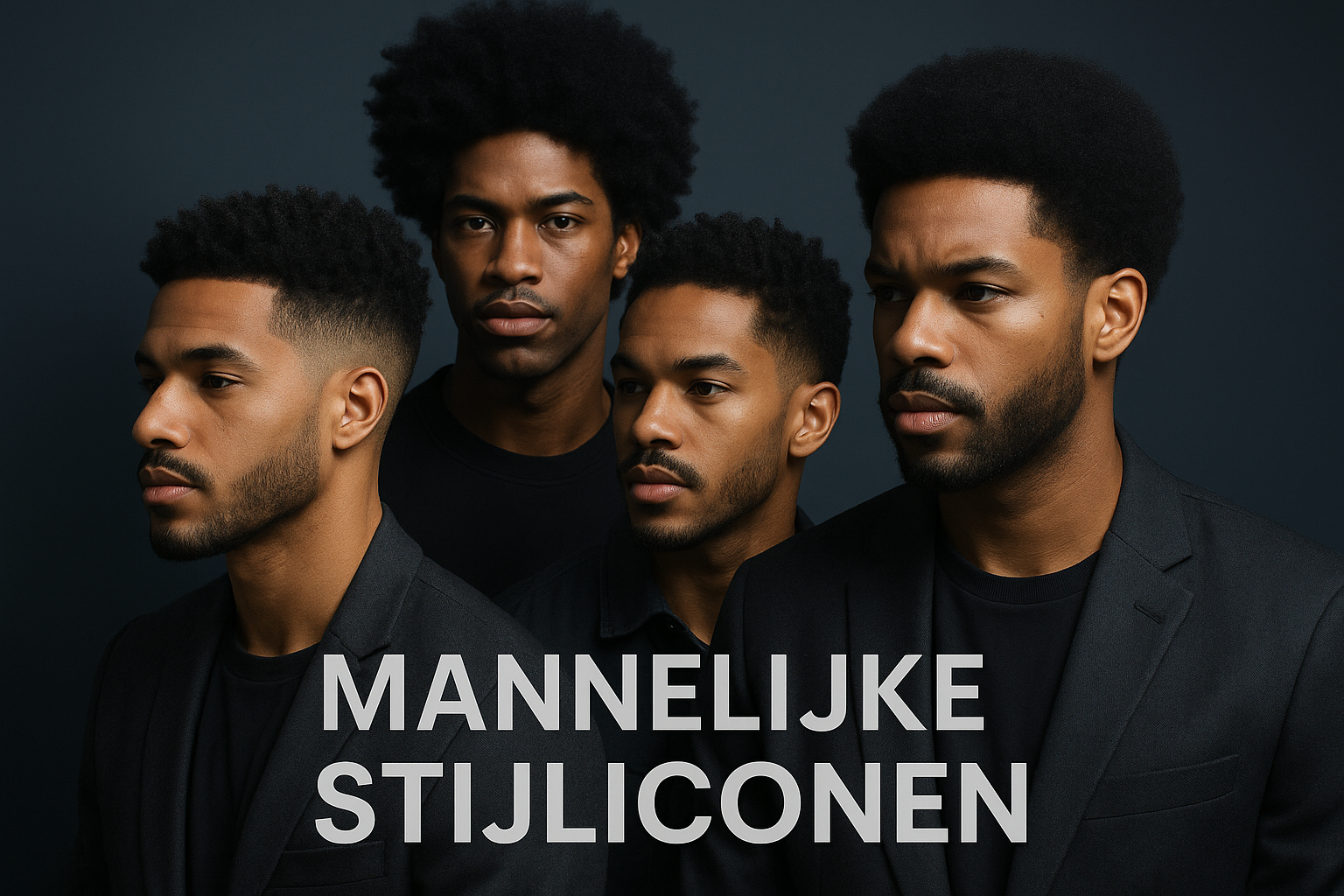 50 Beroemdheden met prachtig kroeshaar – Een viering van diversiteit en schoonheid 3 Dynamic editorial landscape image (1536x1024) showcasing diverse male celebrities with impressive kroeshaar in contemporary styles - texture