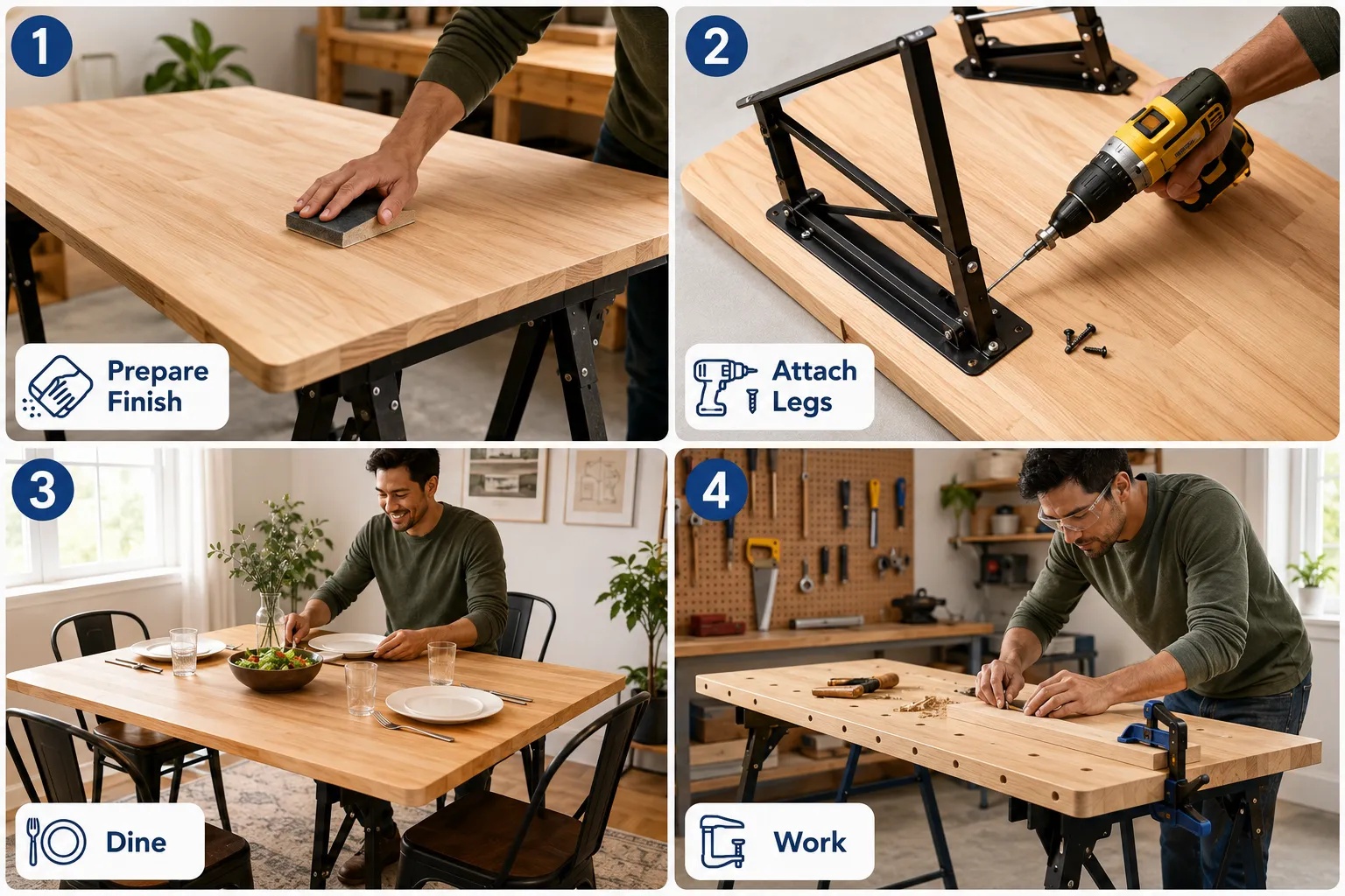 Building Your Dual-Purpose Workshop and Dining Table