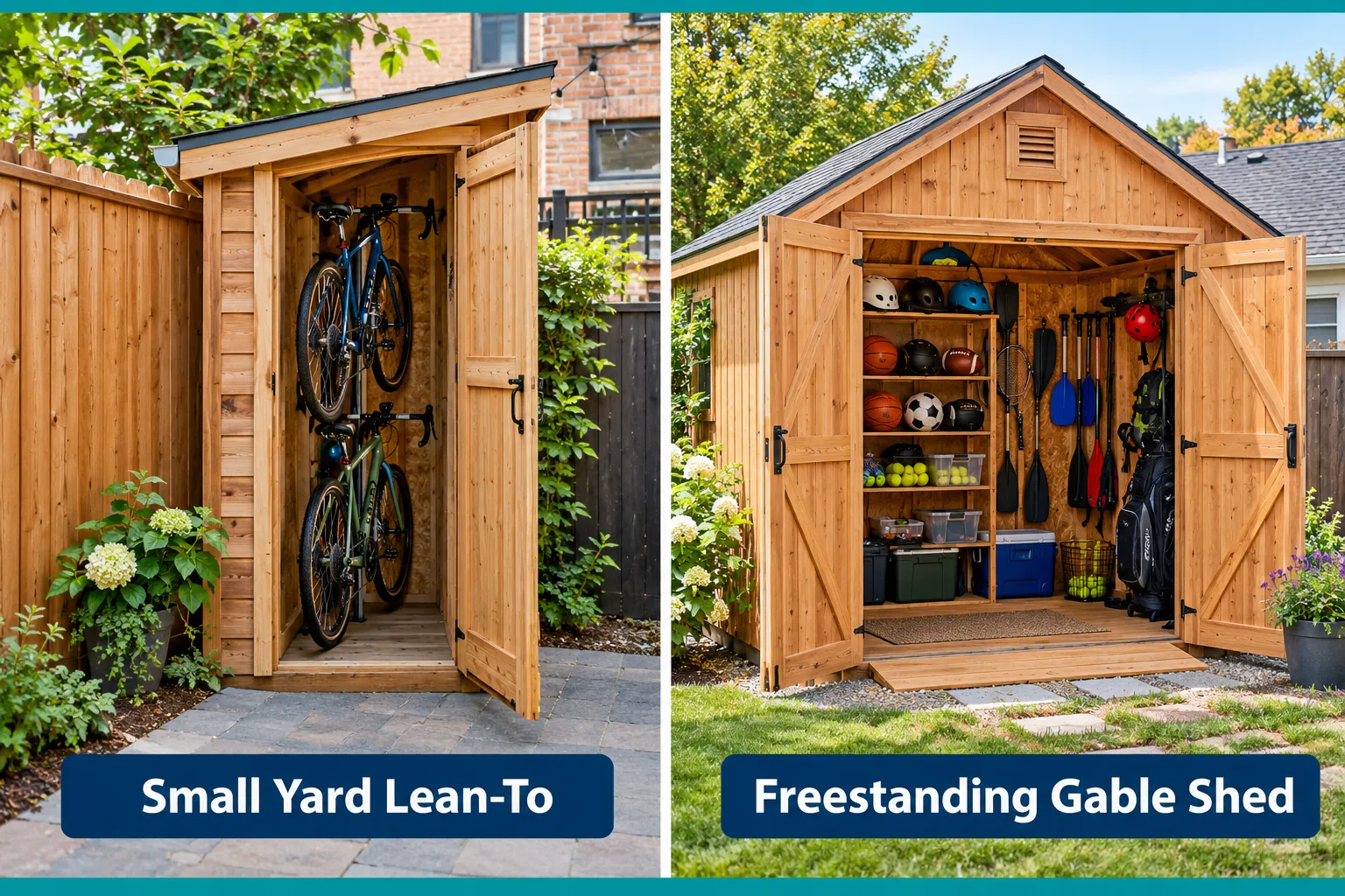 Bike Shed Designs for Small Yards