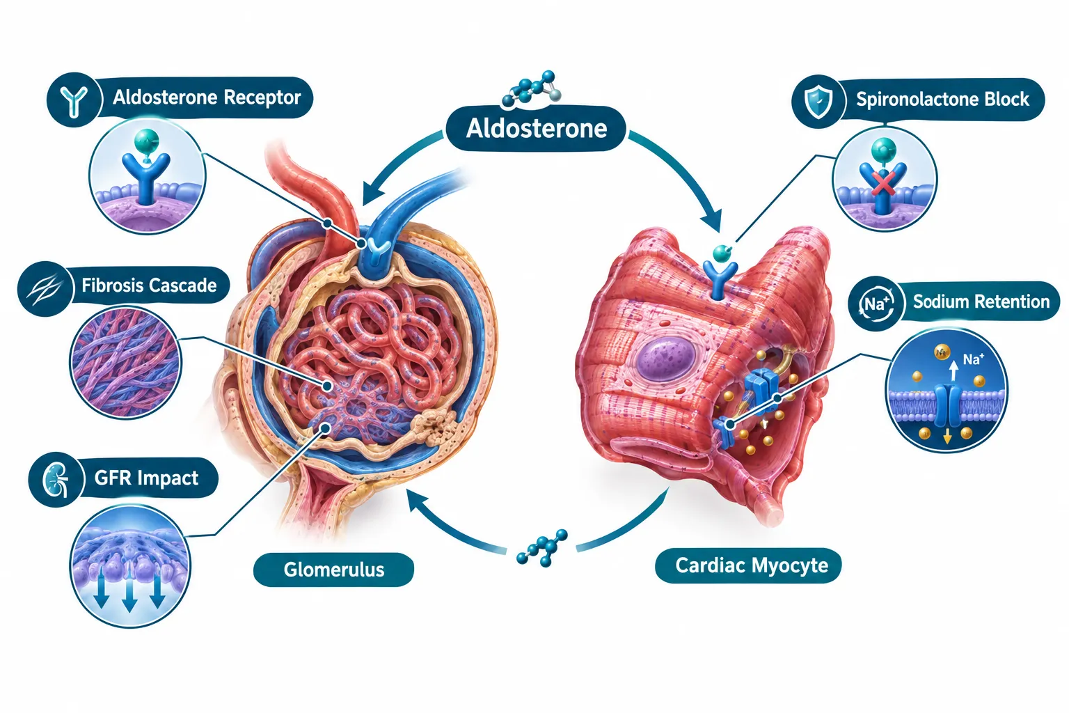 How Spironolactone Shapes Cardiorenal Pathways
