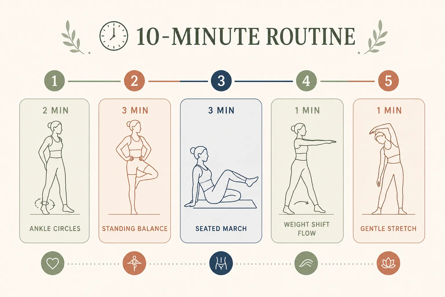 Best 10 minute balance routine for seniors no equipment