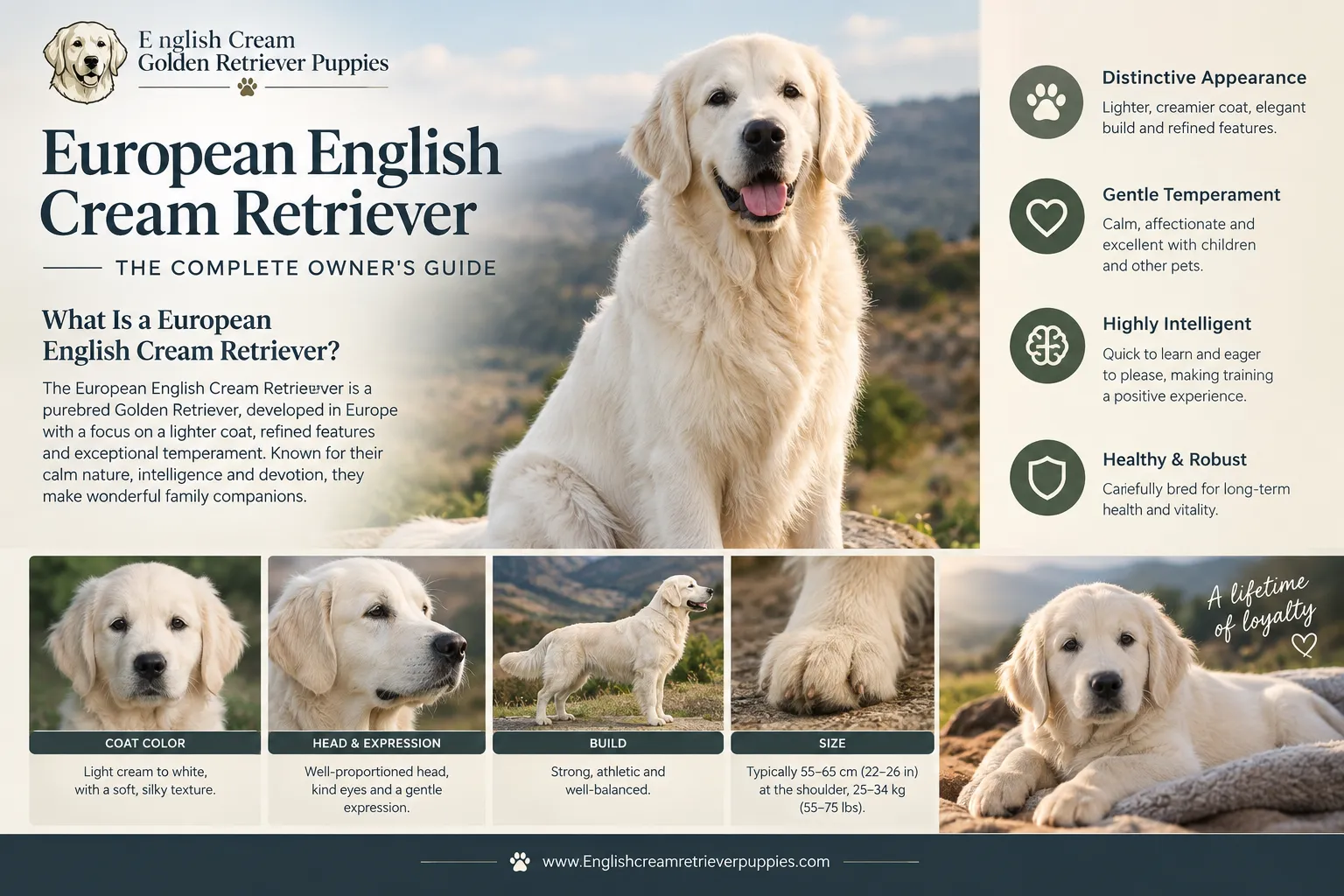 European English Cream Retiever Temperament, Personality, and Family Fit