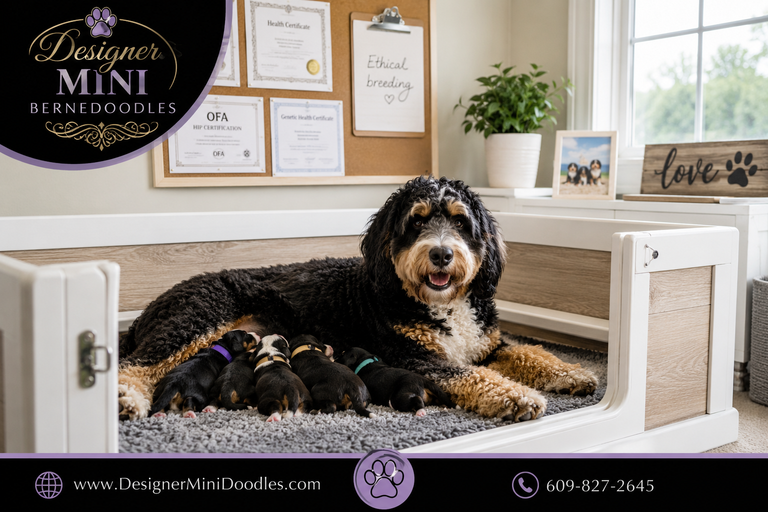 mini bernedoodle