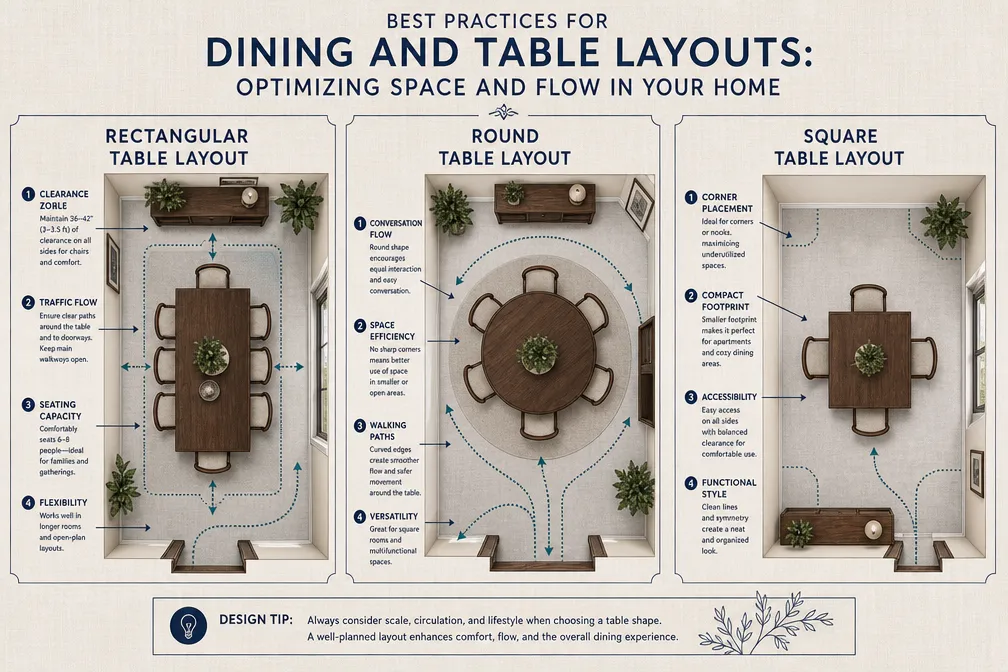 Best Practices for 'Dining and Table' Layouts: Key Considerations