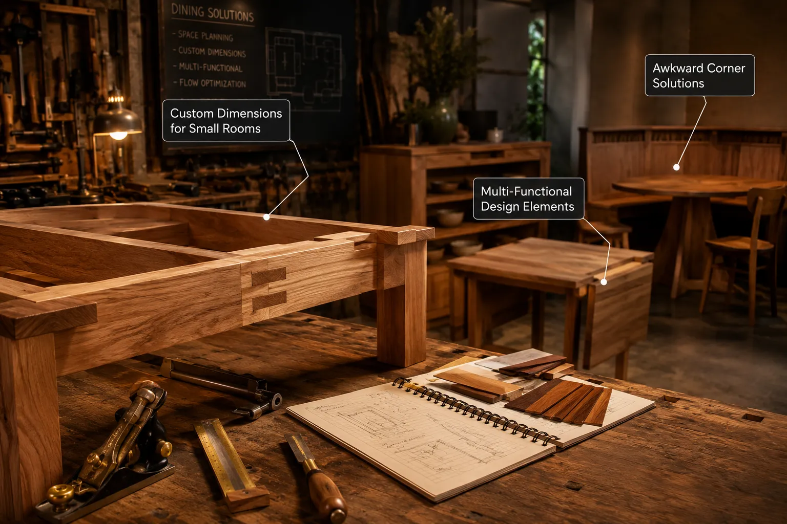 Woodworking Solutions for Optimized Dining and Table Layouts