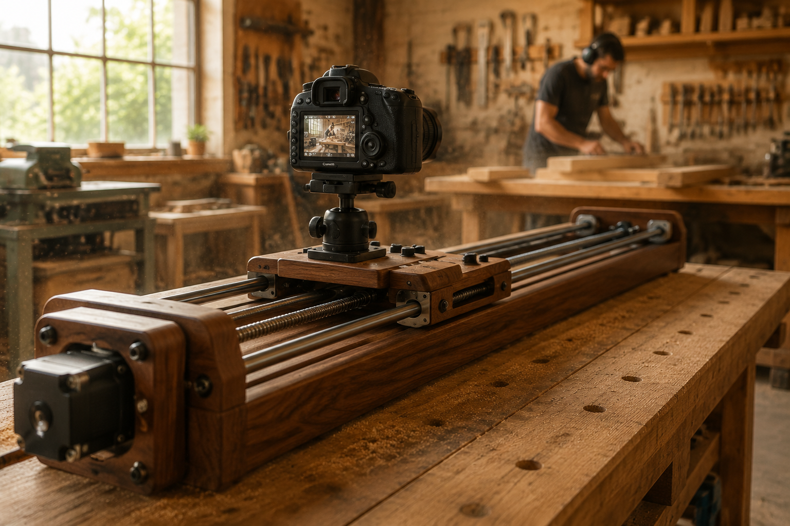 The Synergy of Woodworking and Motion Control: Building Your DIY Motorized Camera Slider for Time-Lapse and Product Photograp