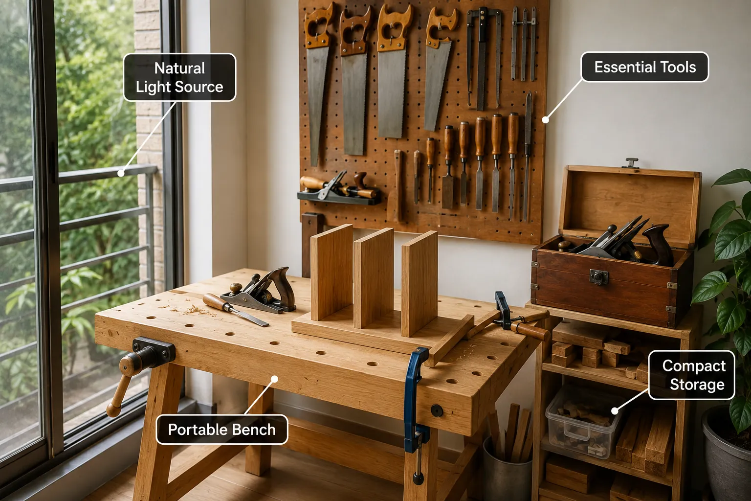 First Projects for Woodworking for Absolute Beginners: Hand Tool-Only Starter Projects Without a Full Workshop